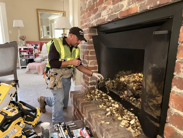 Safe screening installation by Weston Chimney Sweep in Weston, MA