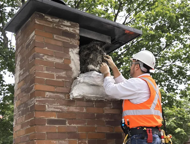 Humane removal of debris and animals by Weston Chimney Sweep in Weston, MA