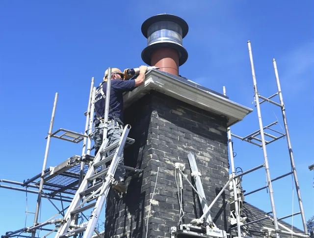 Sturdy chimney crown finished by Weston Chimney Sweep in Weston, MA