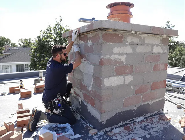 Advanced chimney repair process by Weston Chimney Sweep in Weston, MA